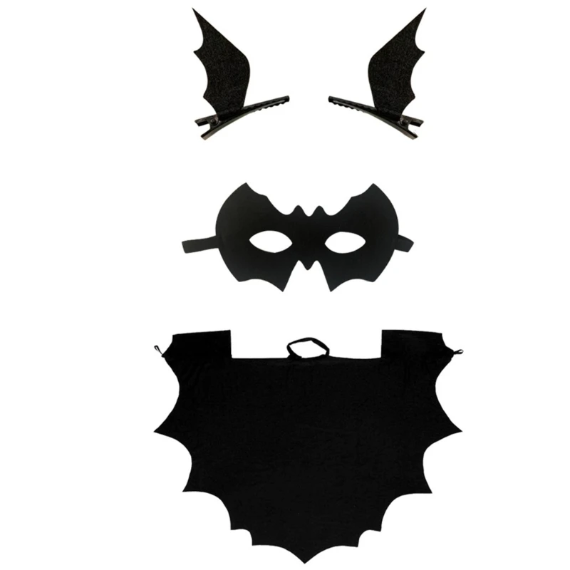 Костюм летучей мыши на Хэллоуин, накидка с крыльями летучей мыши для детей, карнавальный костюм на Хэллоуин