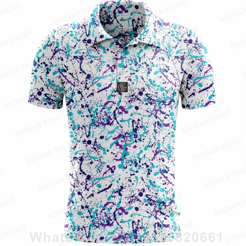 Летние повседневные футболки, мужские рубашки поло с коротким рукавом, Рубашки для рабочей одежды с лацканами, Быстросохнущая футболка, спортивная футболка для гольфа 2023