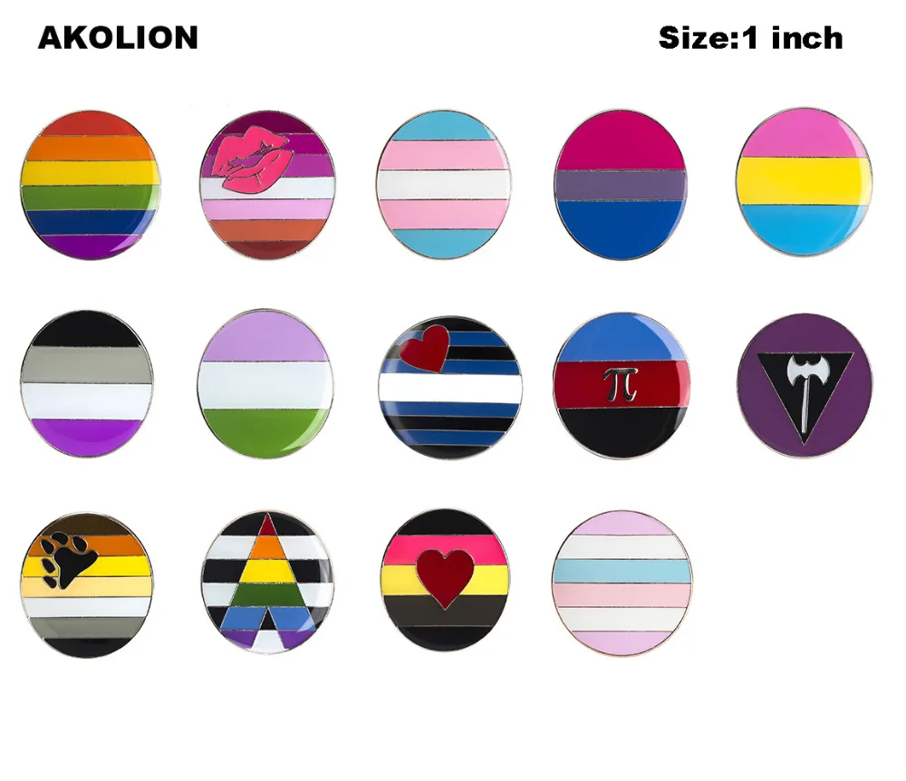 Металлическая булавка с радужным флагом гей-парада, значок-значок, декоративная брошь, булавки для одежды
