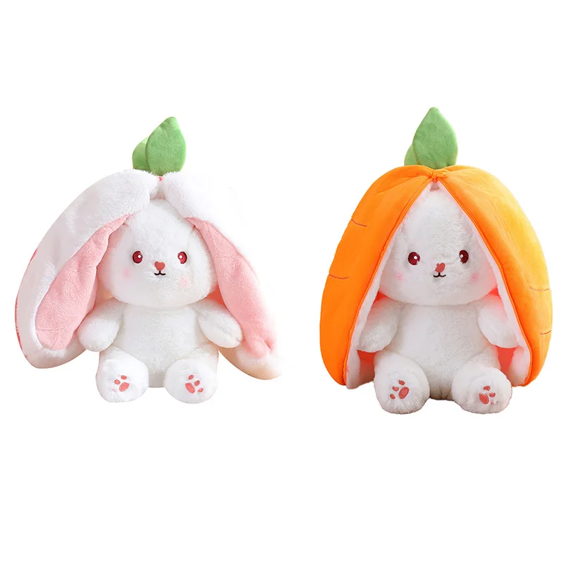Милая кукла-кролик, Подарок для детской куклы, Клубничный кролик, превращенный в кролика, Плюшевая игрушка для фруктовой куклы