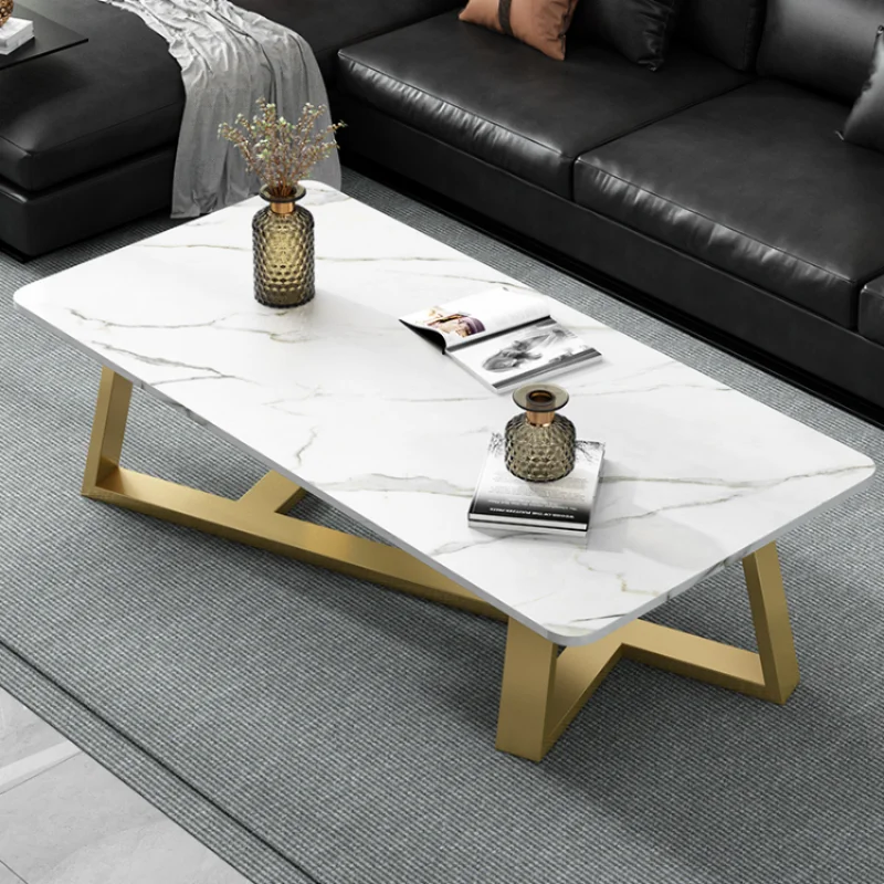 Многофункциональный эстетический дизайн Журнальные столики Маленькие МДФ Мраморные Металлические Узкие обеденные столы для домашнего хранения Современная мебель