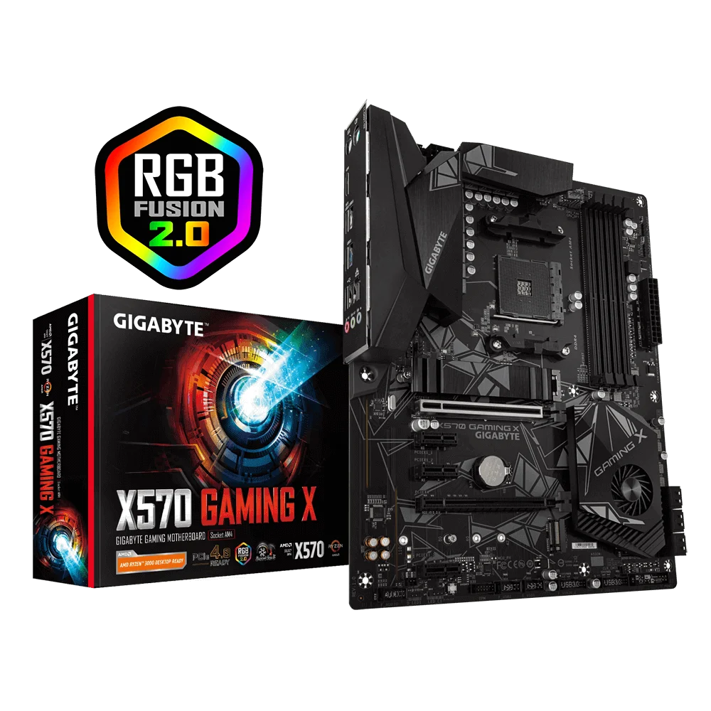 Новая Материнская плата GIGABYTE X570 GAMING X AMD Ryzen 3000 PCIe 4.0 SATA 6Gb/s USB 3.2 AMD X570 ATX
