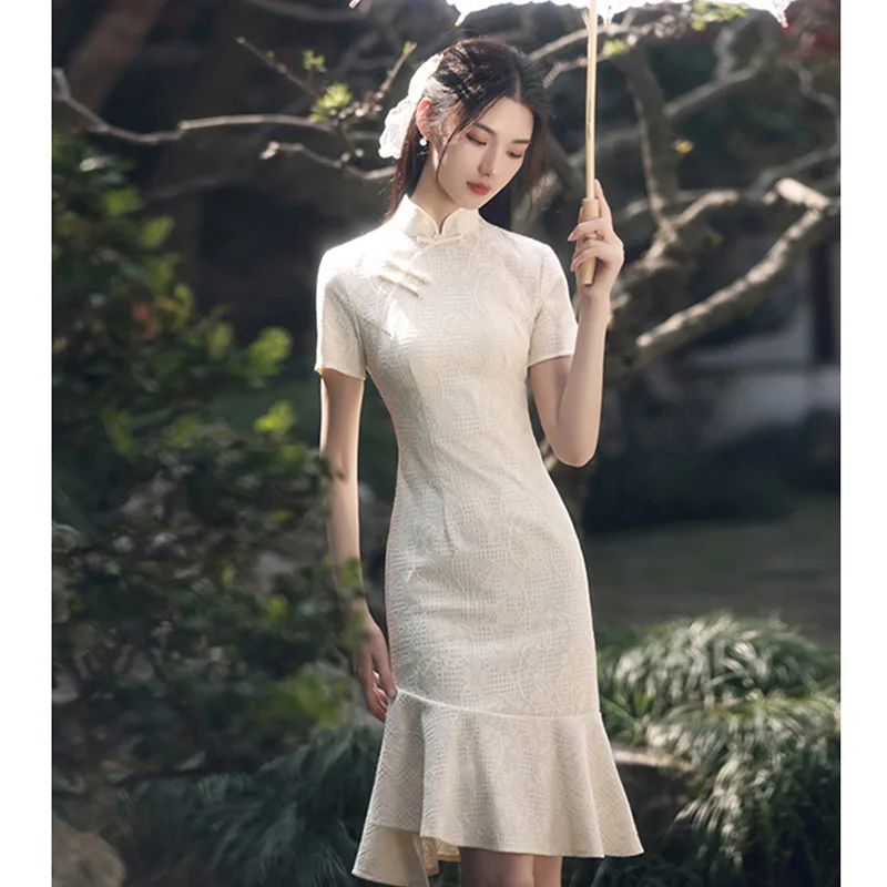 Новое улучшенное платье молодые девушки смогут носить в 2022 году в модном китайском стиле ретро-чонсам