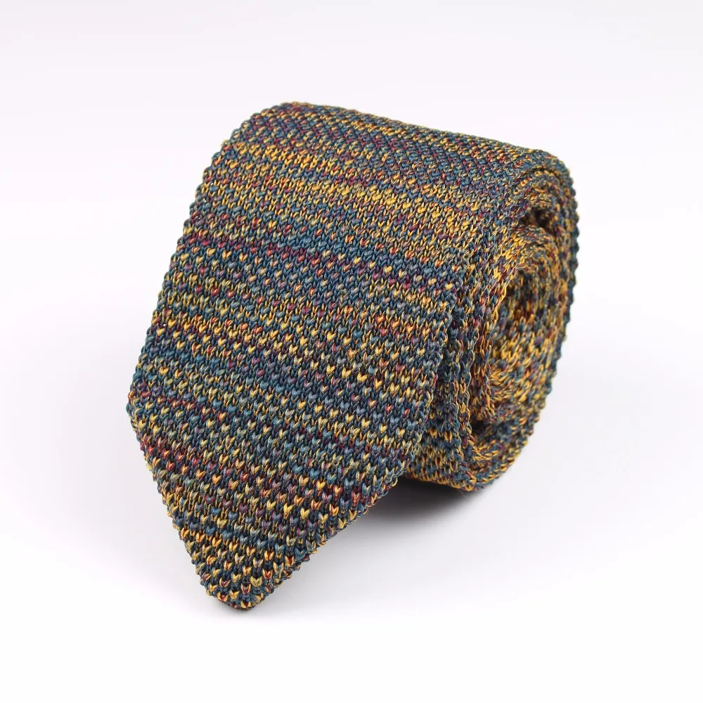 Новый стиль Модный мужской красочный галстук Вязаные Вязаные галстуки Обычный Тонкий Классический тканый галстук Узкие галстуки