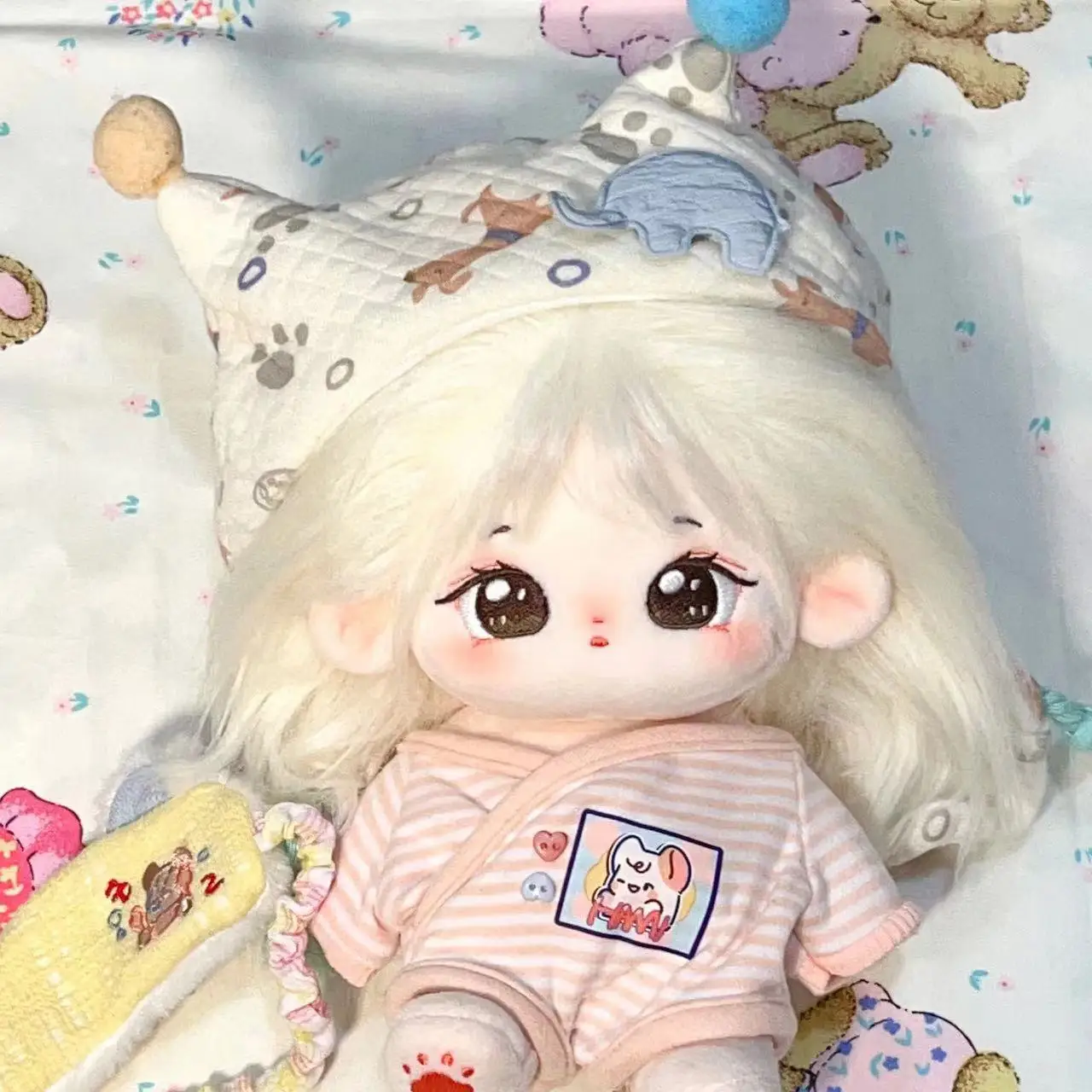 Оригинальная милая девушка, милая 20 см плюшевая кукла с хлопковой набивкой, переодевающаяся в мягкую плюшевую подушку, косплей, Кавайный подарок на День рождения