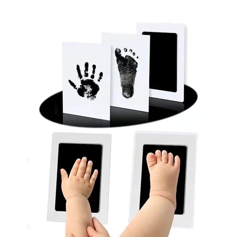 Отпечатки детских ножек Безопасные нетоксичные чернильные подушечки для отпечатков пальцев Наборы для младенцев Отпечатки лап Сувениры и подарки для новорожденных