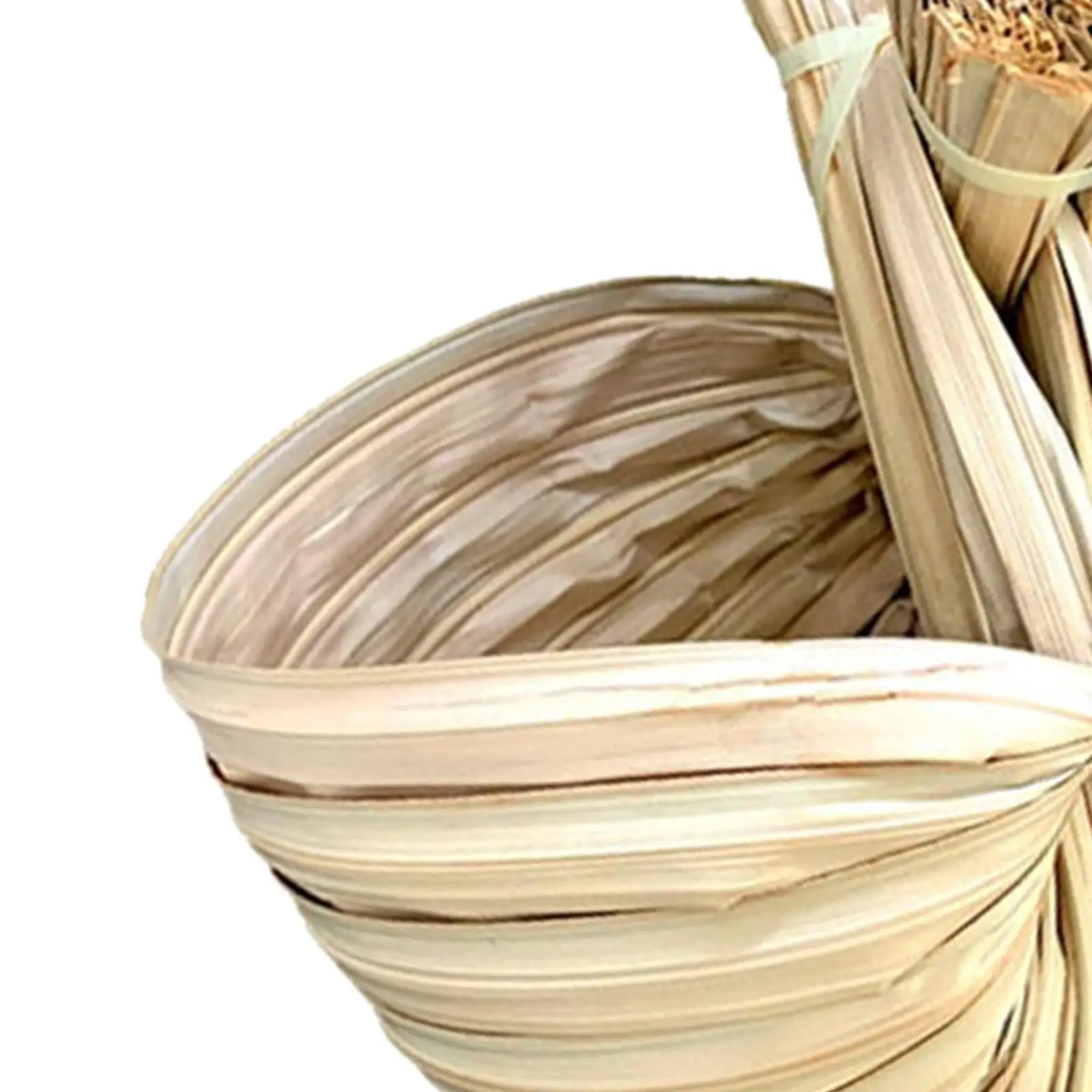 Переносная плетеная корзина для домашнего декора Ручной работы Креативная ваза для фруктов в стиле ретро для спальни Гостиной Кухни