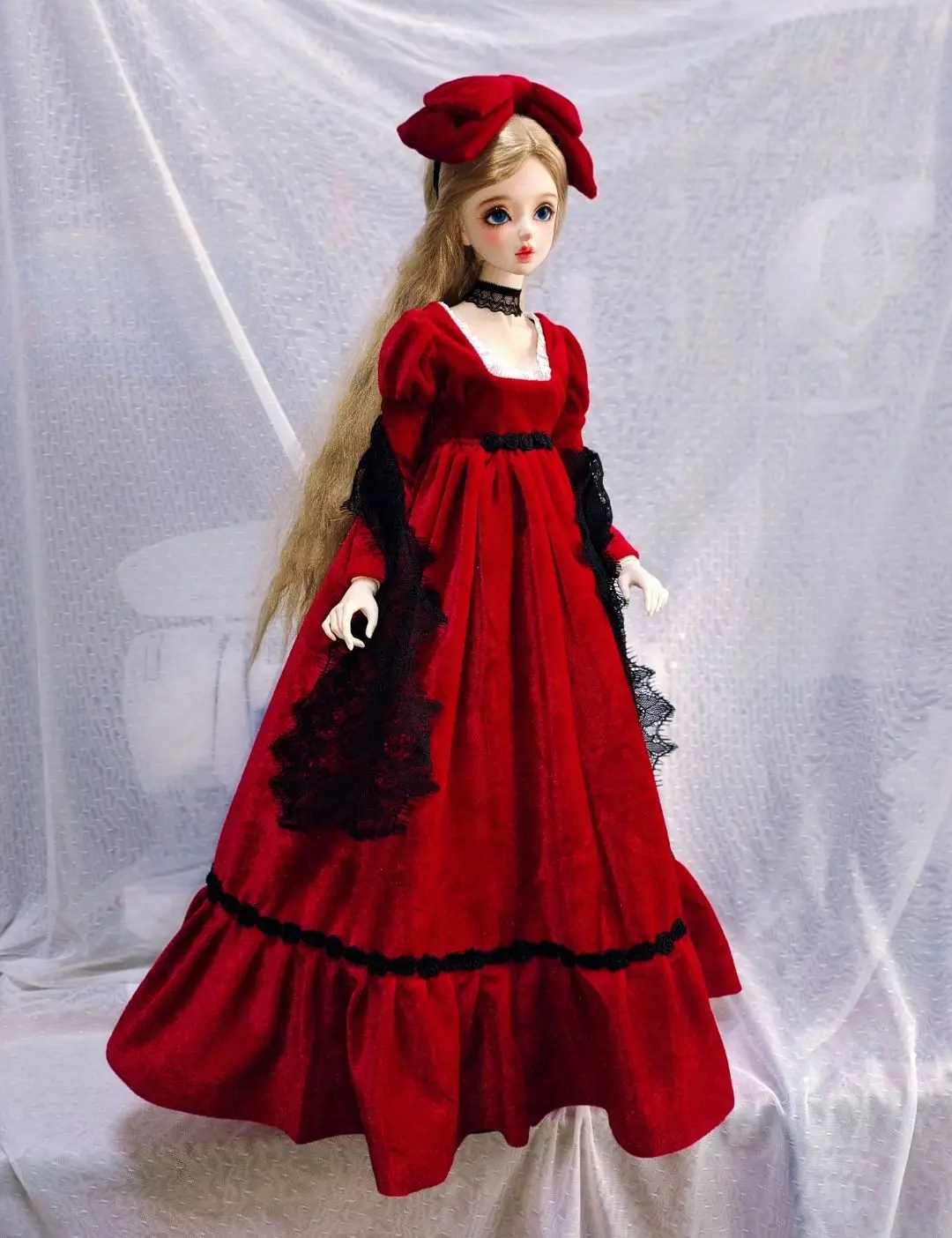 Платье для куклы BJD подходит только для 1/3 куклы, продается одежда красного цвета