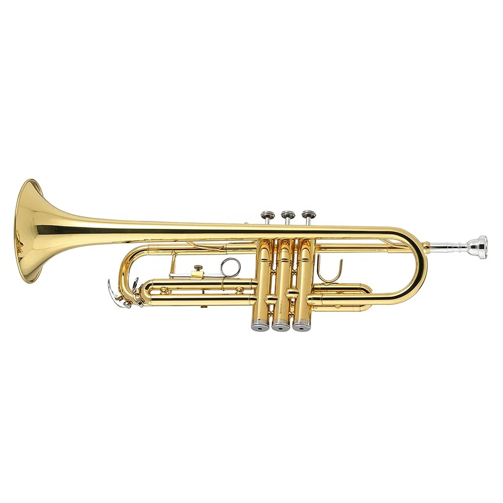 Принимаем OEM высококачественную дешевую золотую трубу Bb Trumpet Brass JYTR401