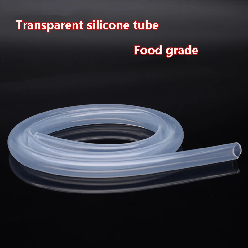 прозрачная силиконовая трубка большого размера длиной 1 м, трубка из силиконовой резины, устойчивый к пищевым продуктам шланг без запаха, ID 10 12 13 14 15 16 17 18 20