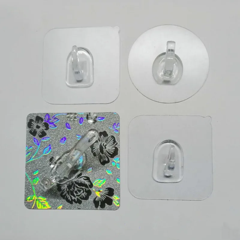 Прозрачные Прочные Самоклеящиеся Дверные Настенные Вешалки Крючки Для хранения Силикона Подвесные Кухонные Принадлежности для ванной комнаты