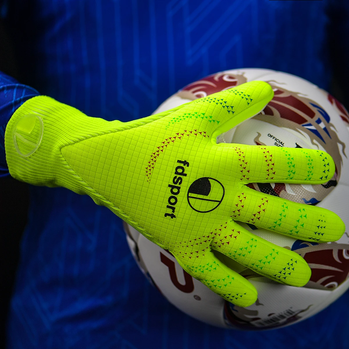 Профессиональные футбольные перчатки вратаря с утолщенной латексной защитой Для взрослых, нескользящие футбольные перчатки вратаря-вратаря