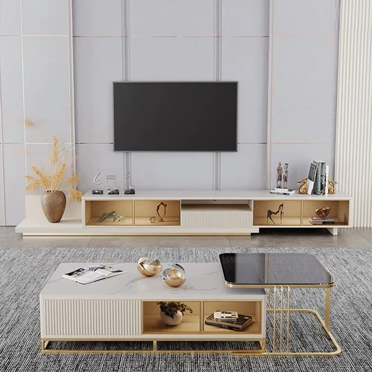 роскошные шкафы для телевизоров 2022 года, современная подставка для телевизора и журнальный столик с выдвижным ящиком для мебели для гостиной