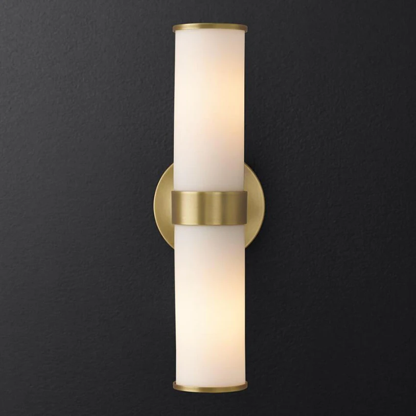 Роскошный медный настенный светильник Nordic, современная гостиная, прикроватная тумбочка для спальни, осветит ресторан отеля, бар, лестницу в проходе, настенное бра