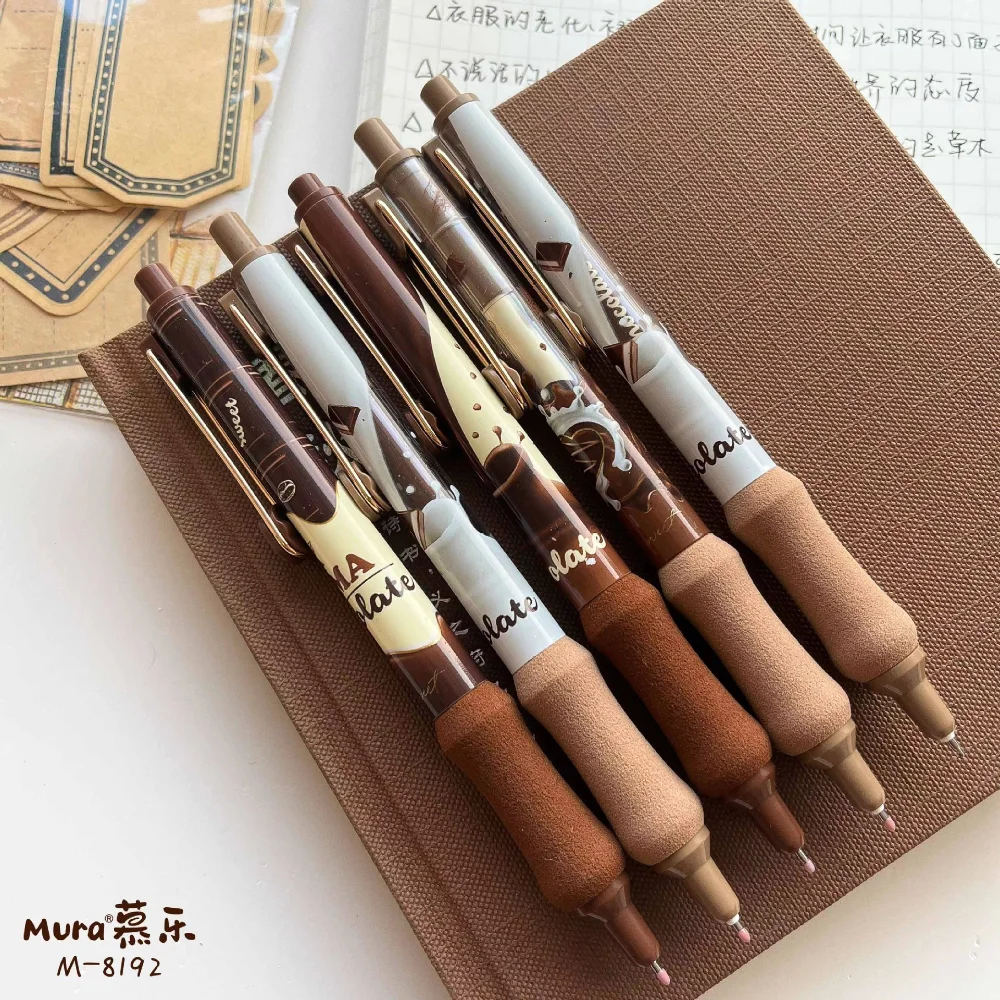 Ручки с шоколадными гелевыми чернилами 0,5 мм для написания подписи Награда школьнику Креативный Шоколадный дизайн Нейтральная ручка Канцелярские подарки