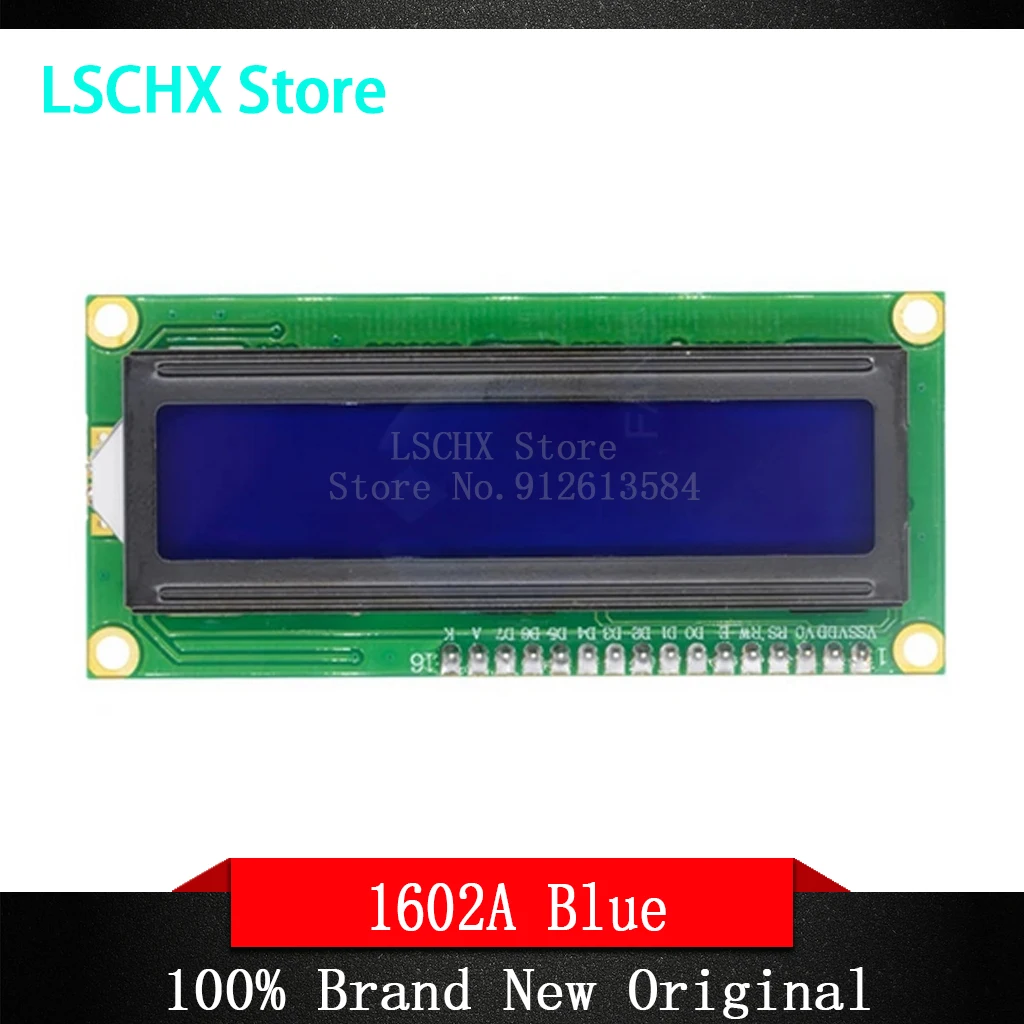 Синий/желто-зеленый экран 1602A IIC/I2C ЖК-экран 5V ЖК-дисплей с модулем отображения подсветки