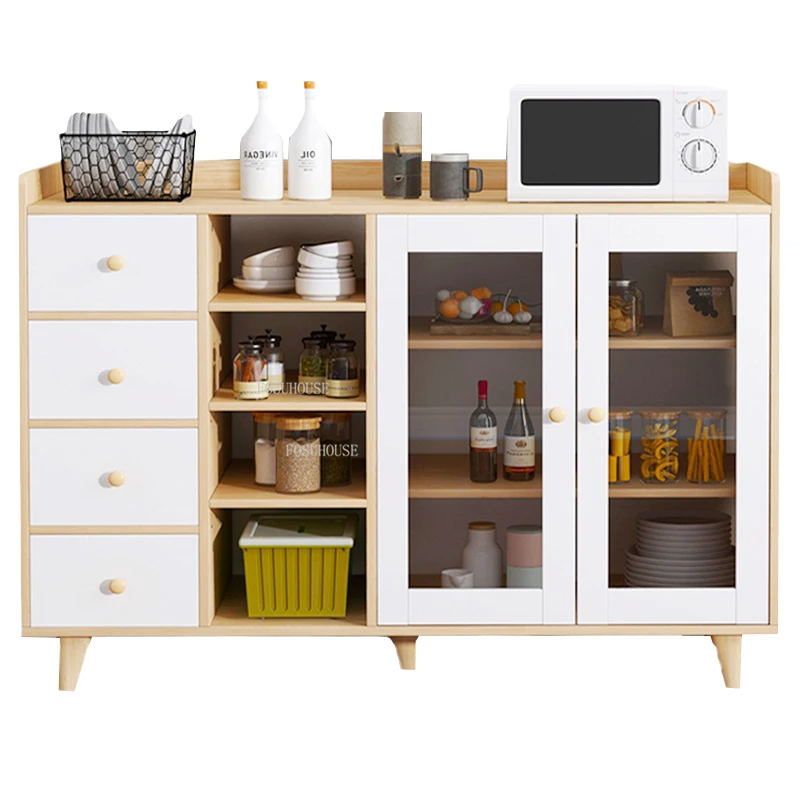 Современные деревянные шкафы для гостиной Простая мебель для дома, креативный сервант в скандинавском стиле, Многофункциональный шкаф для хранения, чайный шкафчик
