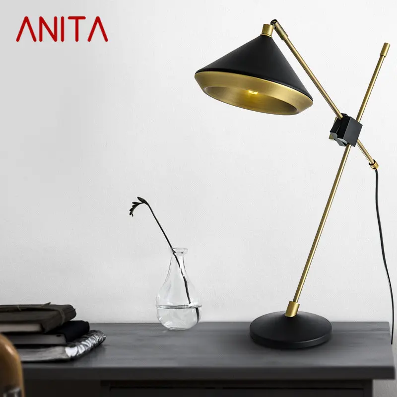 Современные настольные лампы ANITA, Креативная простота, Модный Прикроватный светильник для дома, гостиной, спальни, кабинета