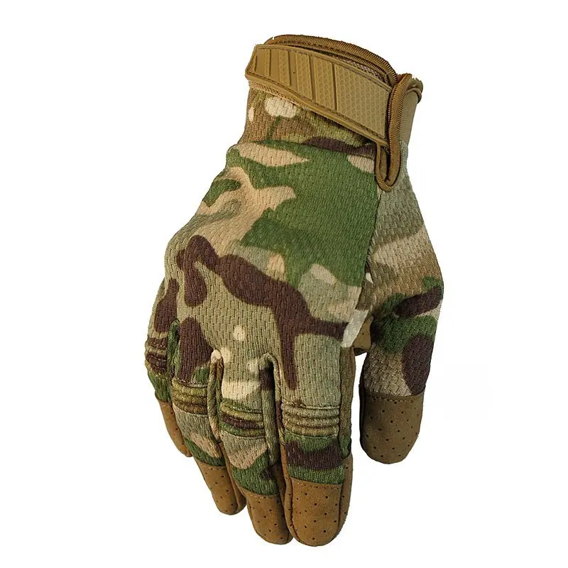 Тактические перчатки с сенсорным экраном на весь палец, армейские противоскользящие перчатки для боевой стрельбы, пейнтбола, страйкбола, охоты, мужские военные перчатки