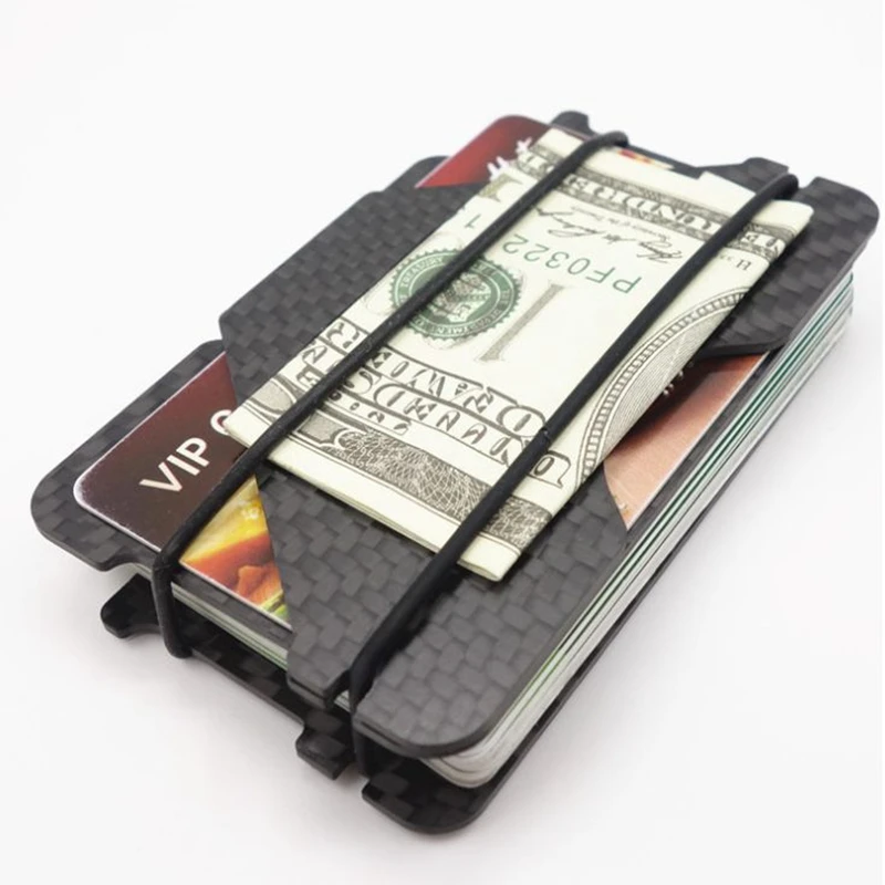 Фирменный алюминиевый тонкий держатель для банковских карт, RFID-кошелек, футляр для кредитных карт, Минималистичные мужские кошельки, Мини-органайзер для путешествий