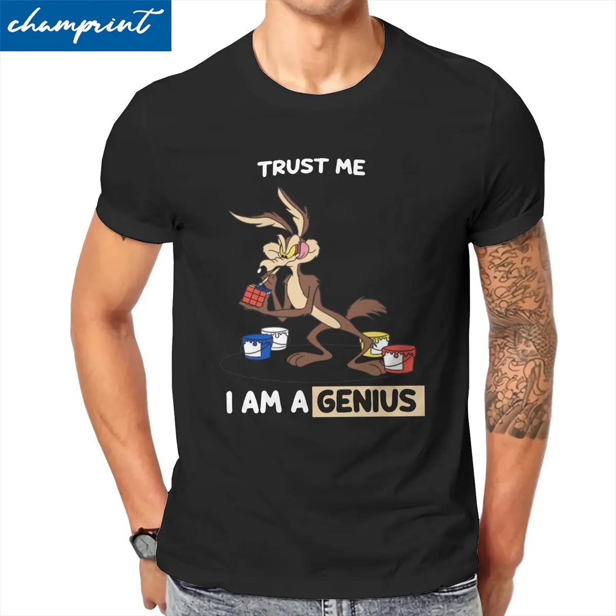 Футболки Trust Me I Am a Genius, Мужские хлопковые винтажные футболки, футболка с круглым вырезом, топы с короткими рукавами, Подарок на день рождения