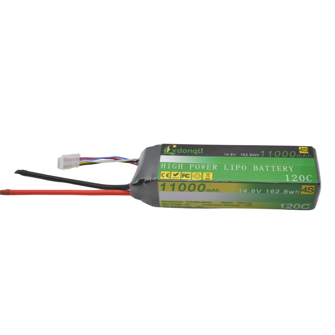 Хит продаж, перезаряжаемая полимерная литиевая батарея Lipo 14,8 В 11000 мАч