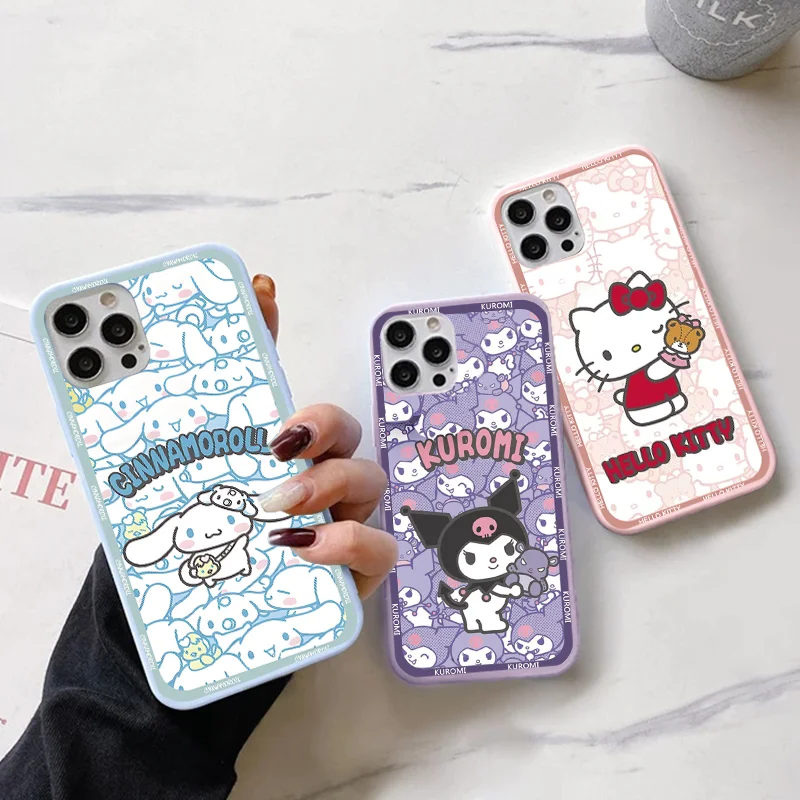 Чехол Kuromi Hello Kitty Cinnamoroll Sanrio Для Xiaomi Redmi 10c A1 9T Note 11s 9 8T 8 7 10S 11 9A 10 Pro Max 9s 9C NFC K40 K20